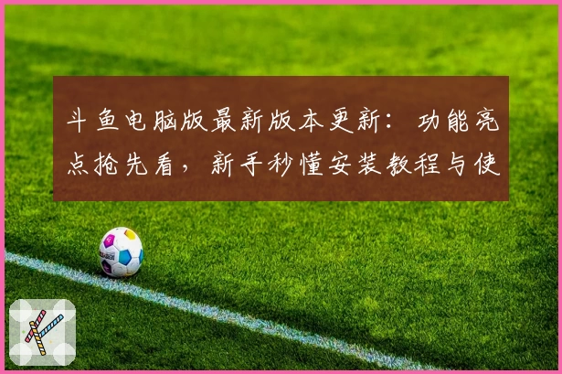 斗鱼电脑版最新版本更新：功能亮点抢先看，新手秒懂安装教程与使用体验分享